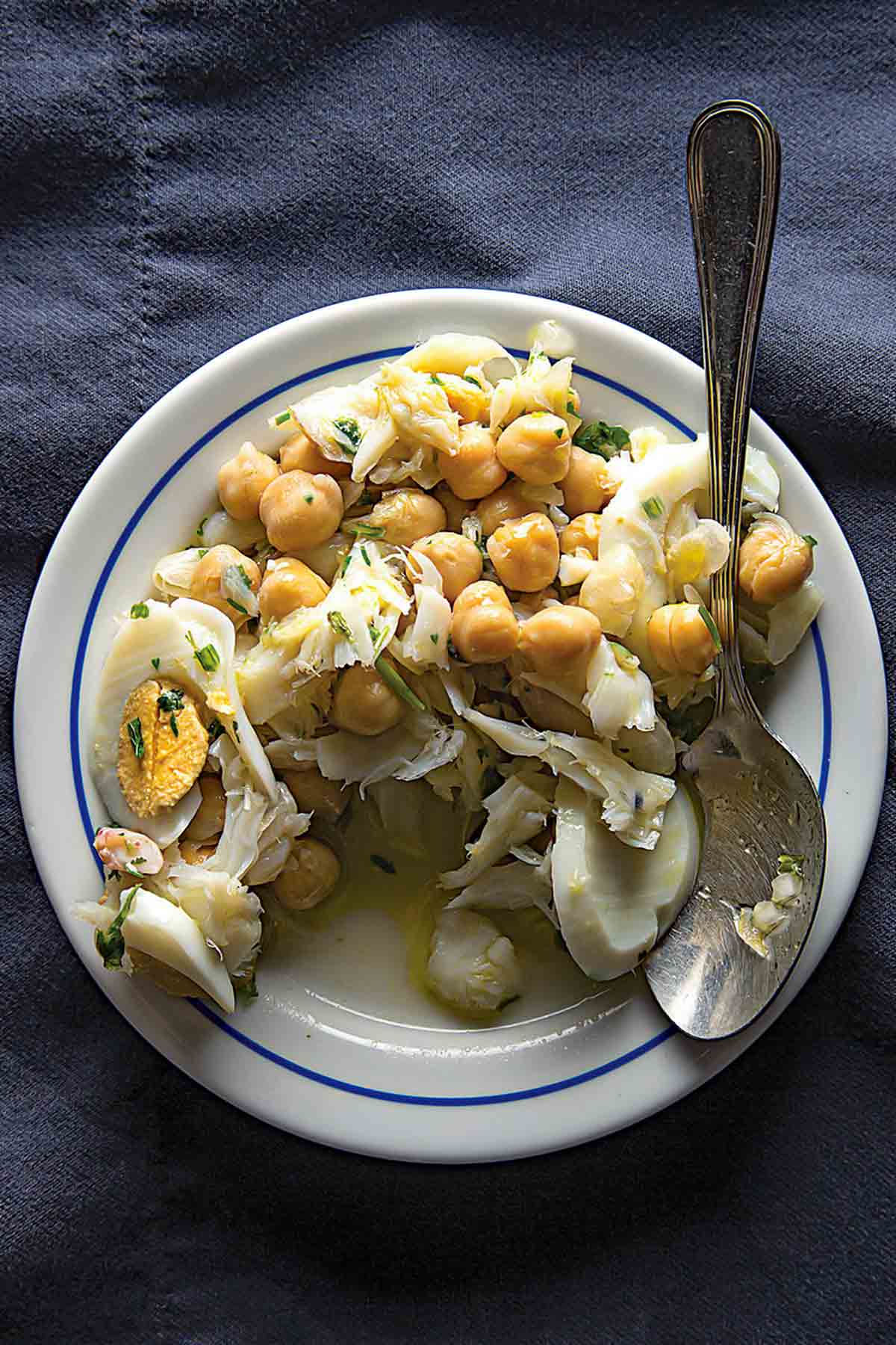 Portuguese Salt Cod and Chickpea Salad Recipe | Leite's Culinaria