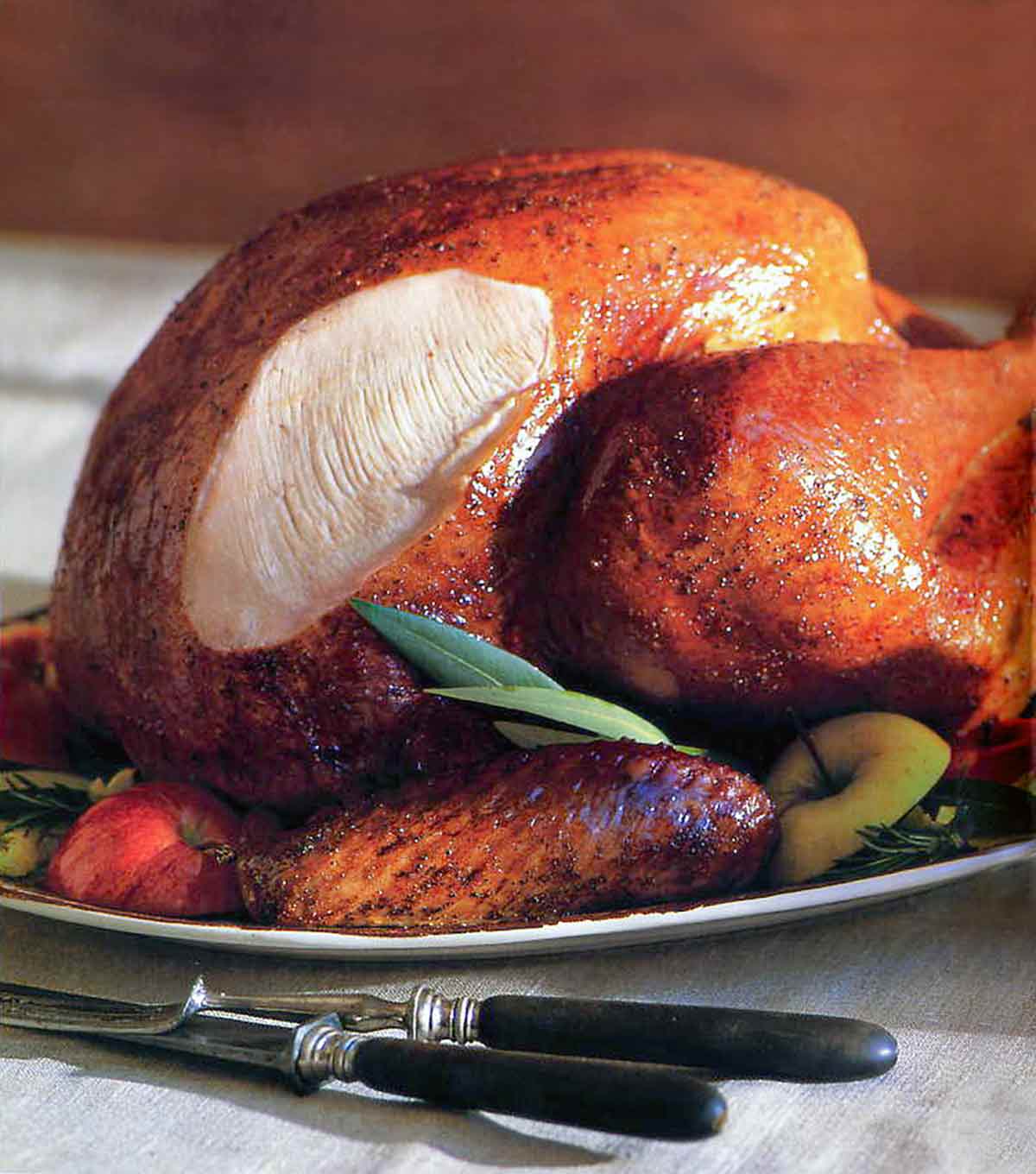 Clic Roast Turkey With Giblet Gravy Recipe Leite S Culinaria Clic Roast Turkey With Giblet Gravy
