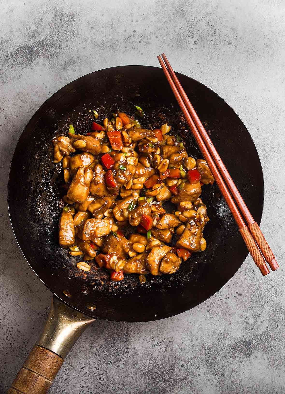 kung pao chicken with peanuts