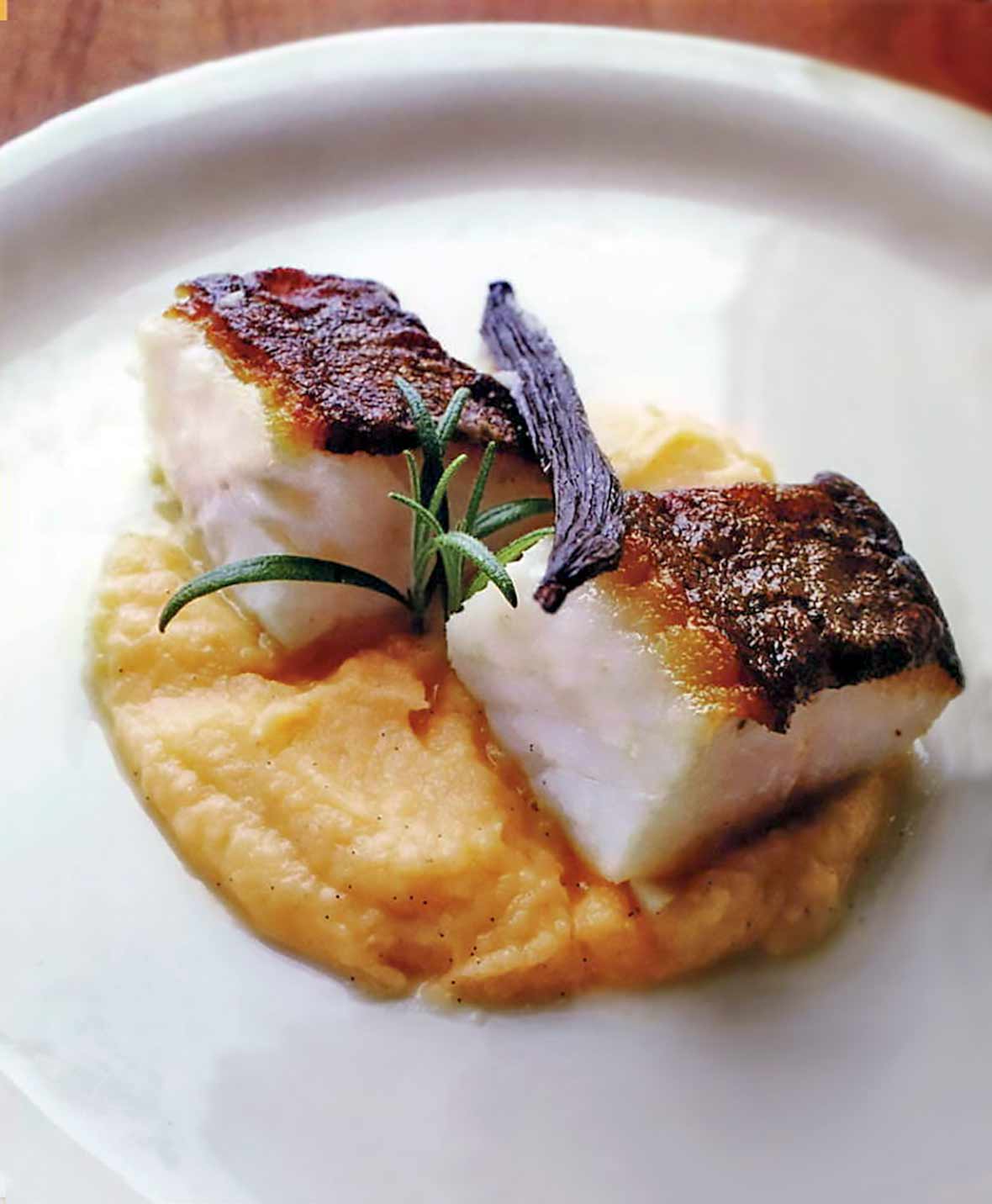 Rosemary Cod with Mashed Rutabaga