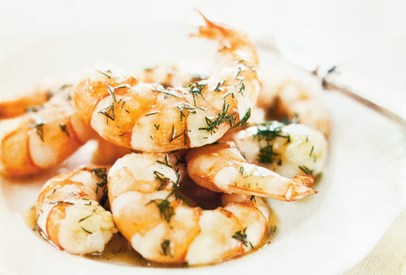 Pan-Fried Shrimp with Dill