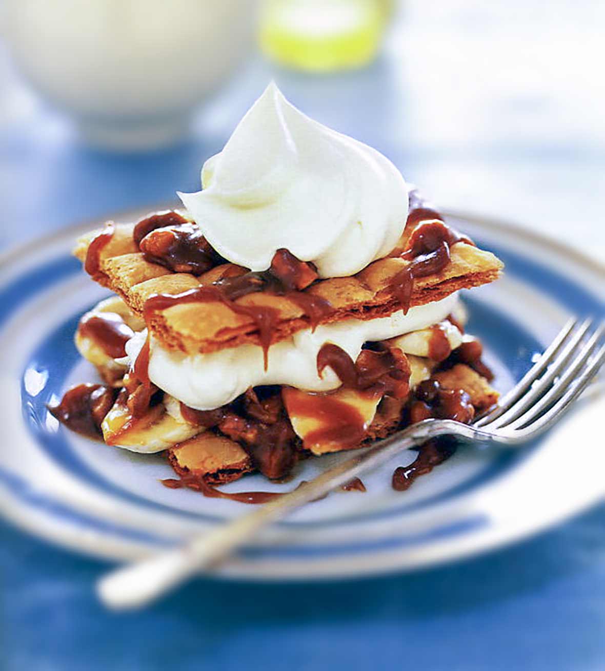Banana Napoleons with Caramel Sauce