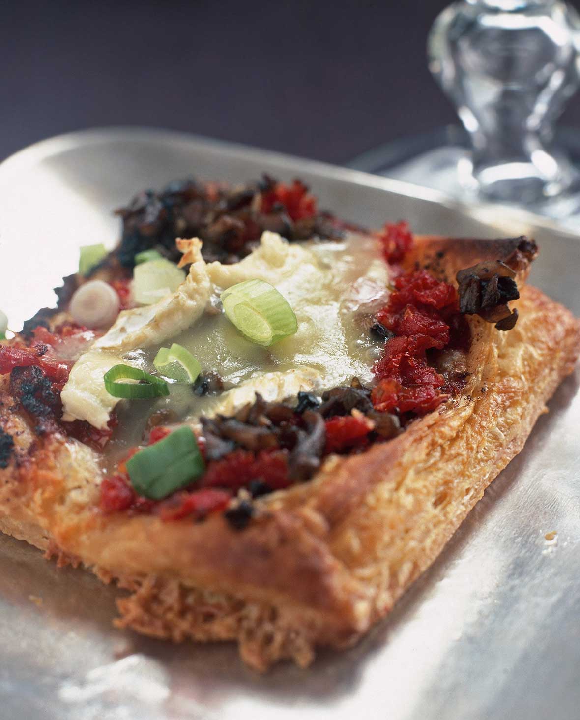 Puff Pastry Pizza with Balsamic Mushrooms