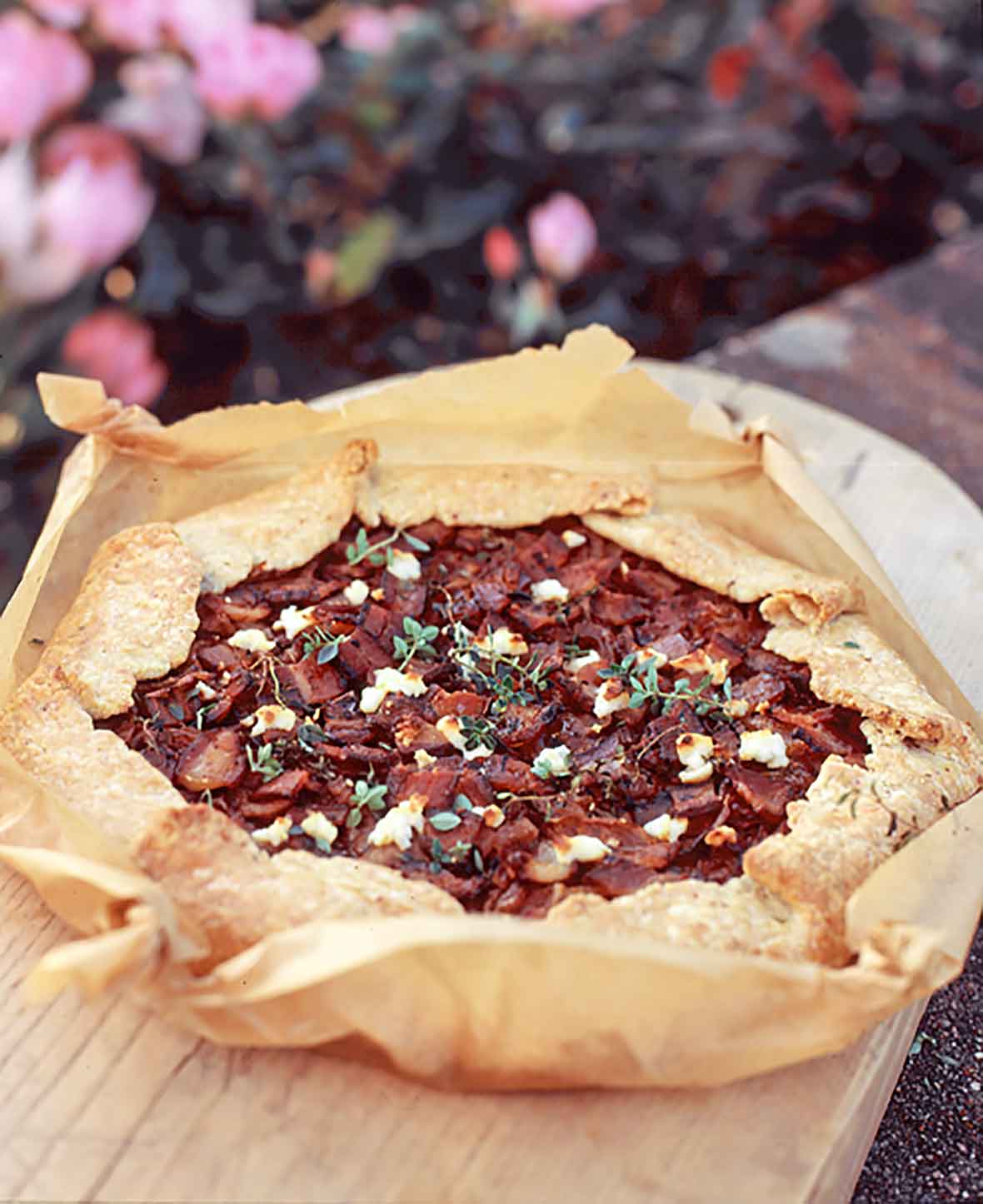 Bacon Goat Cheese Tart