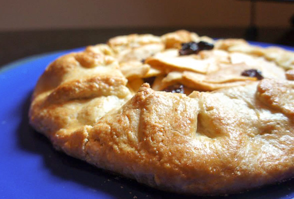 Mimolette and Apple-Cranberry Tart