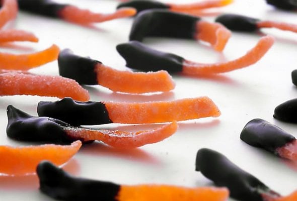 Chocolate-Dipped Candied Citrus Peel