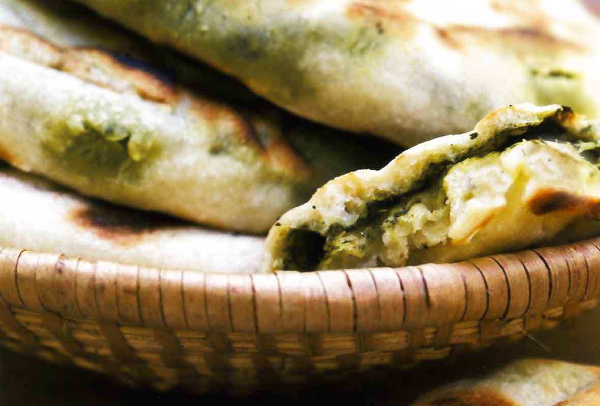 Grilled CilantroMint Naan Recipe Leite's Culinaria