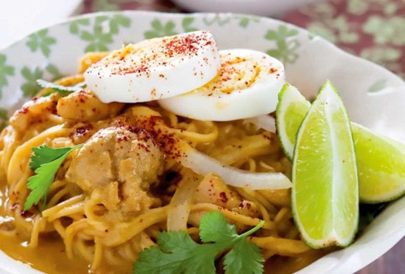Chicken Coconut Noodle Soup