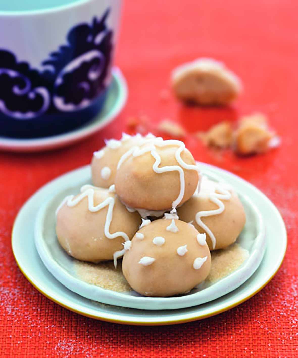 Gingerbread Butter Drops with Lemon Glaze