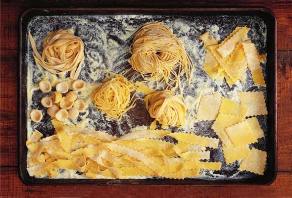 making pasta dough