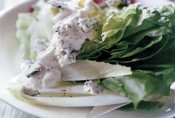 Bibb Wedges with Blue Cheese Dressing