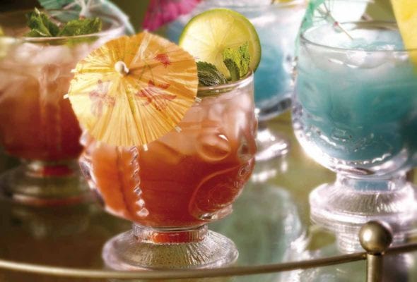 Mai Tai and Blue Hawaiian Cocktails