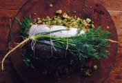 Herb Stuffed Baked Salmon