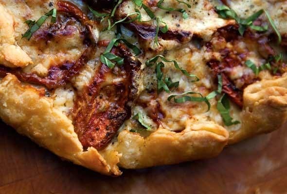 Roasted Tomato Basil Tart