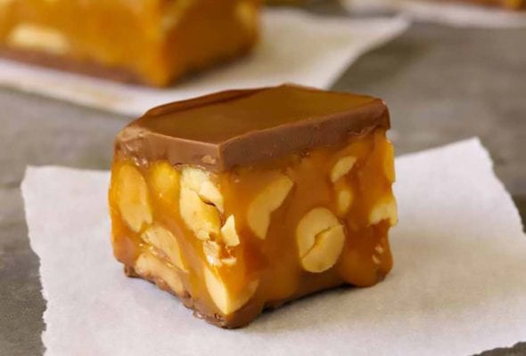 Homemade Snickers Bar