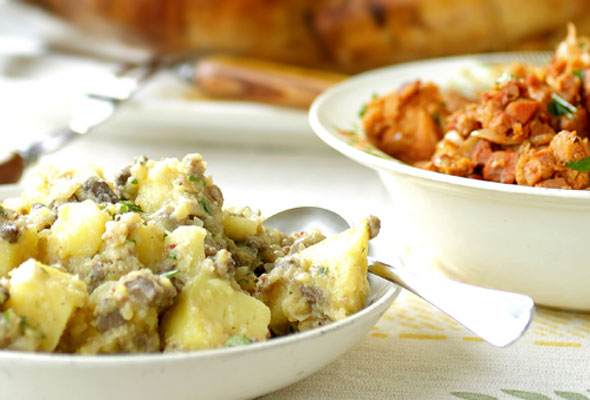 Portuguese Roast Turkey with Two Stuffings