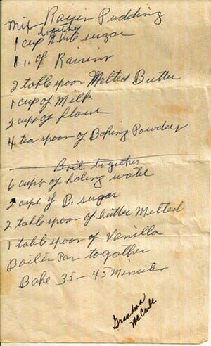 Grandma's Recipe Grandma's Recipe