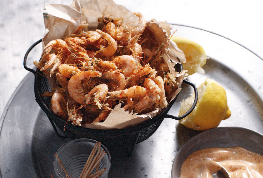 Spiced Shrimp with Paprika Mayonnaise