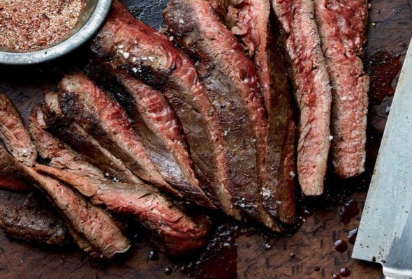 Grilled Flank Steak With Chile Spice Rub