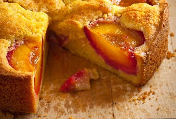 Polenta Plum Cake