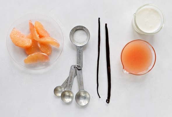 Grapefruit and Vanilla Panna Cotta