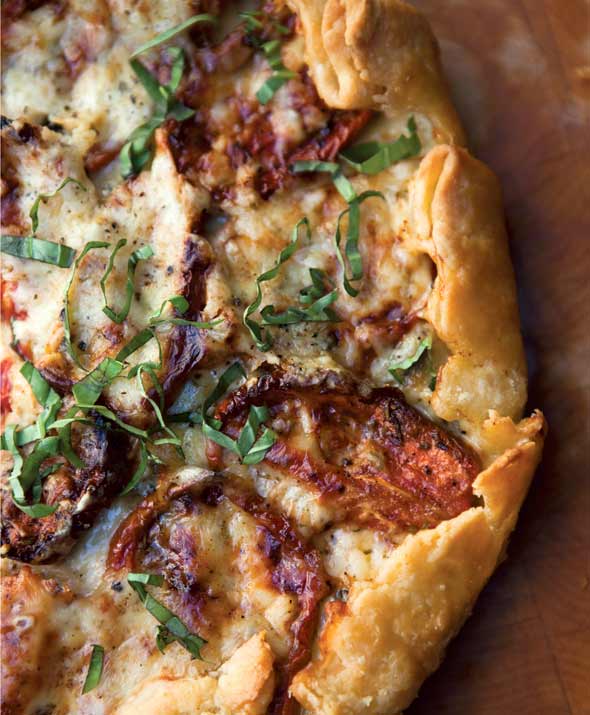 Roasted Tomato Basil Tart