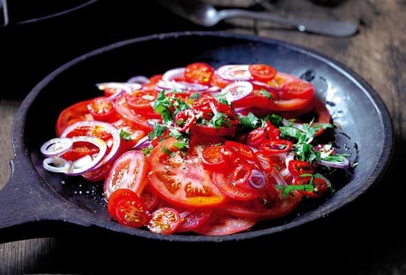 Tomato and Red Onion Salad
