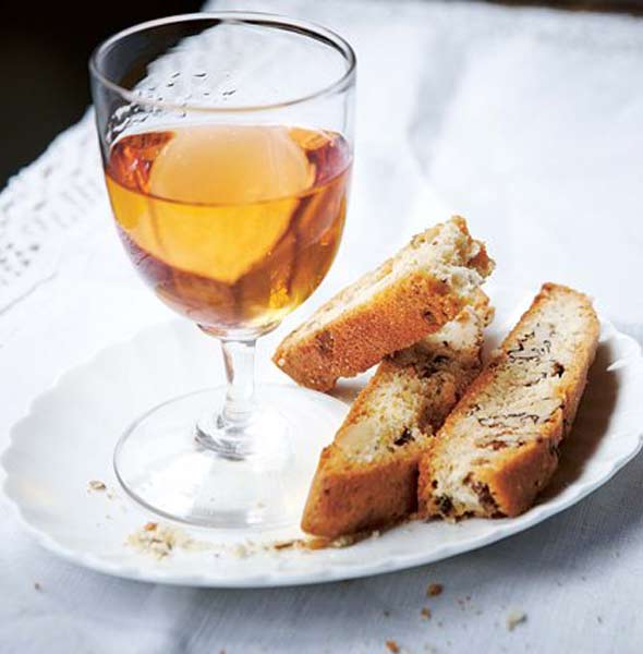 Biscotti with Sweet Wine