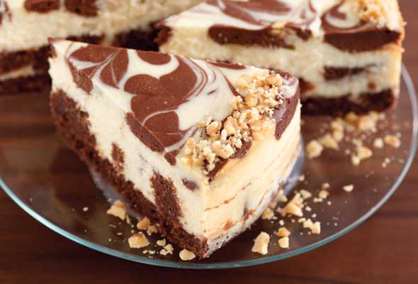 Brownie-Swirl Cheesecake