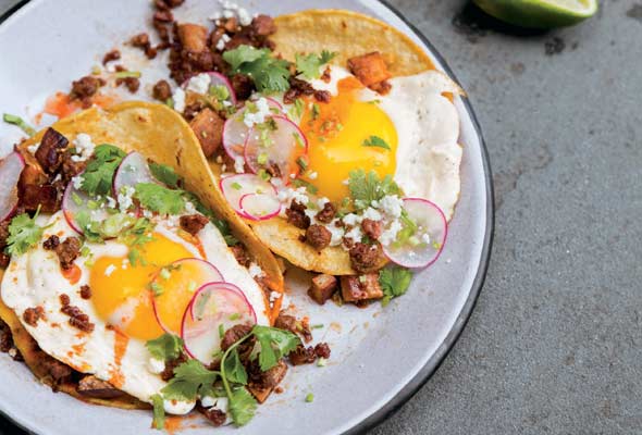 Chorizo Breakfast Tacos