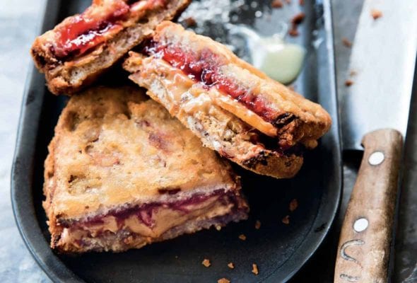 Deep-Fried Peanut Butter and Jelly Sandwiches