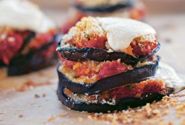Grilled Eggplant Parmesan