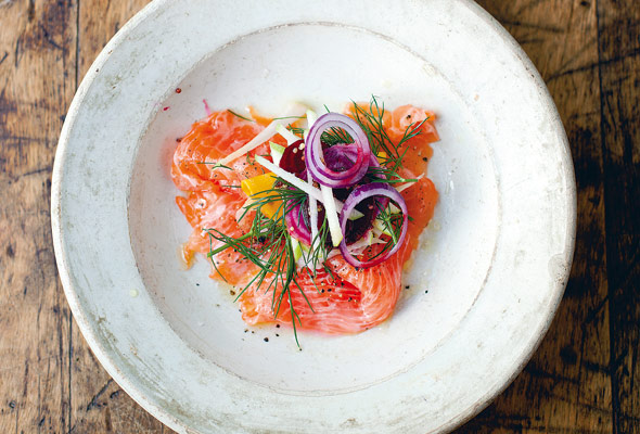 Salmon, Fennel, and Apple Salad