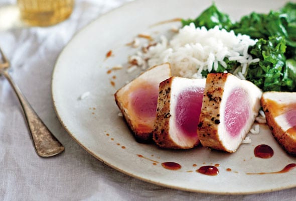 Seared Tuna with Sweet and Sour Sauce