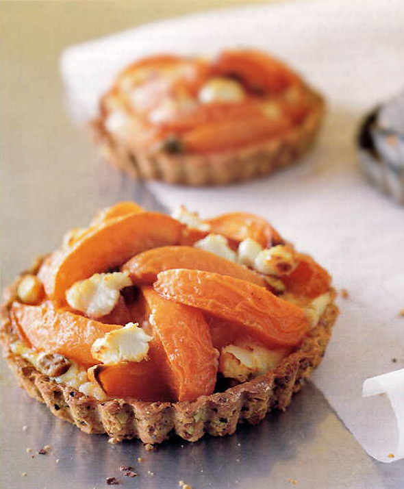 Apricot and Goat Cheese Tarts