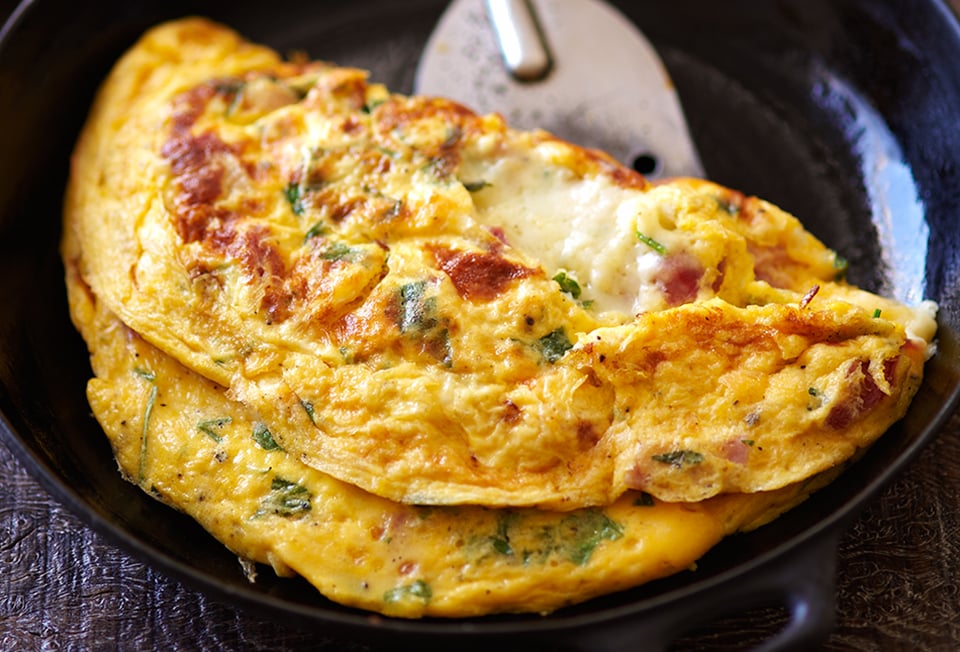 Ham and Cheese Omelet Recipe | Leite&amp;#39;s Culinaria