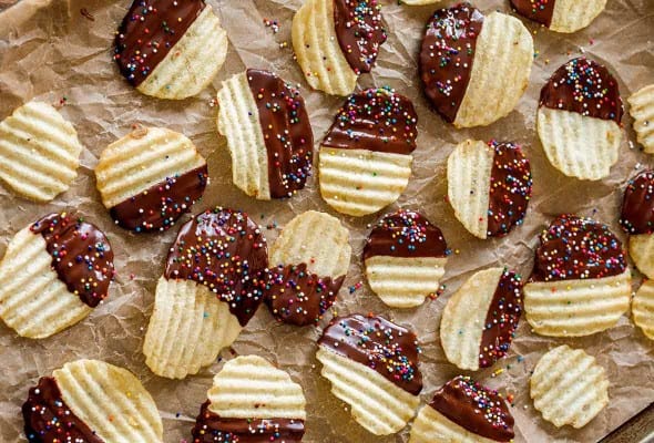 Chocolate Covered Potato Chips