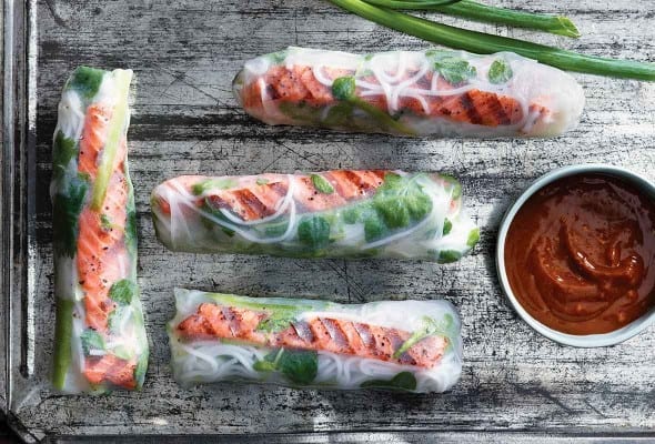 Salmon Summer Rolls