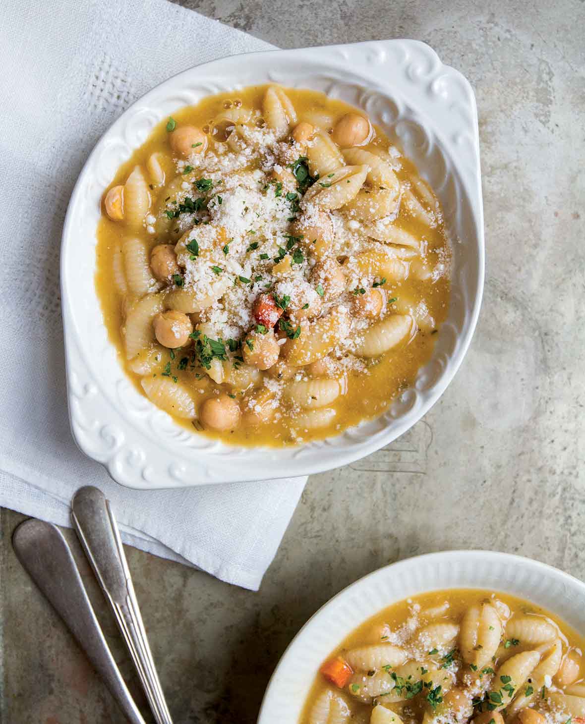Chickpea and Cavatelli Soup