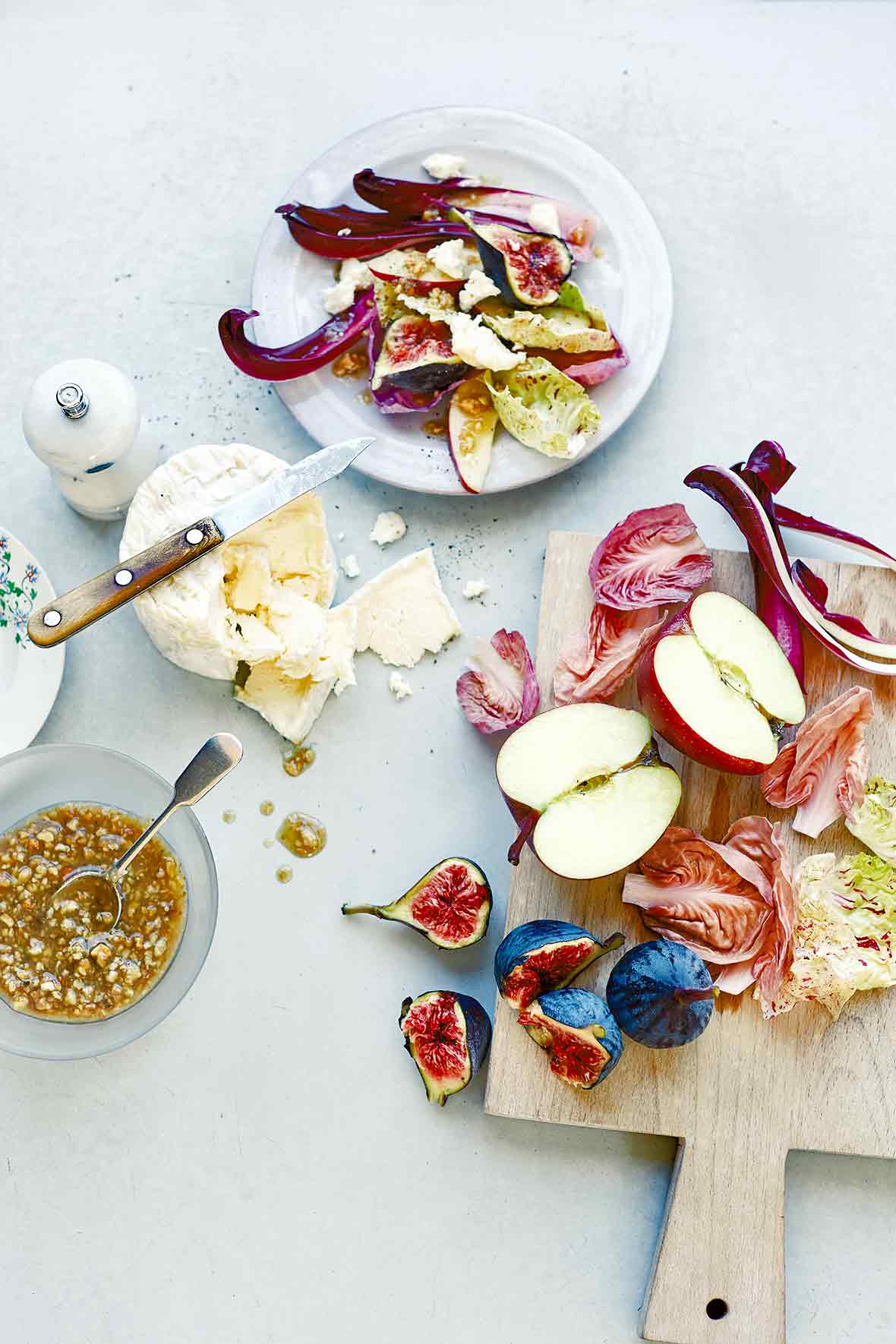 Radicchio, Fig, Apple Salad