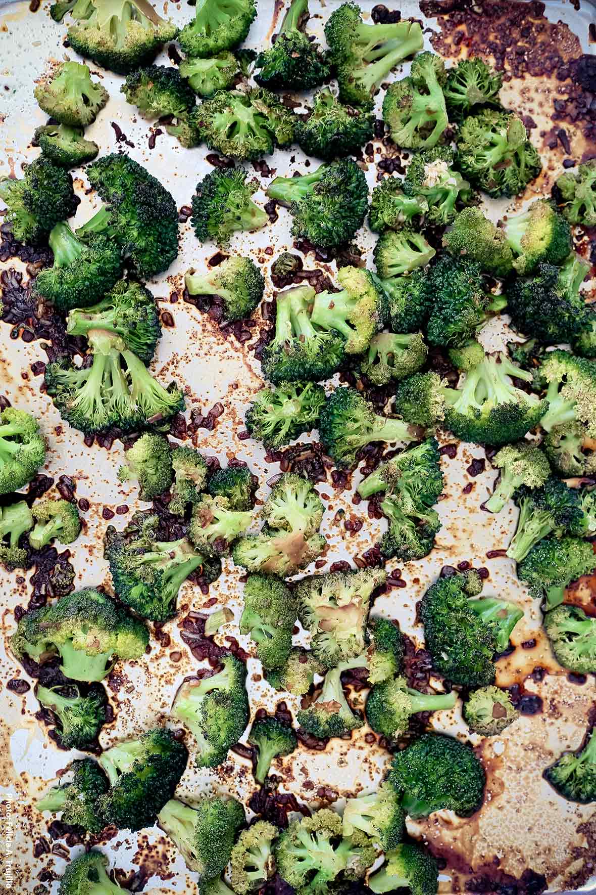 Roasted Broccoli, Butter, Soy Sauce