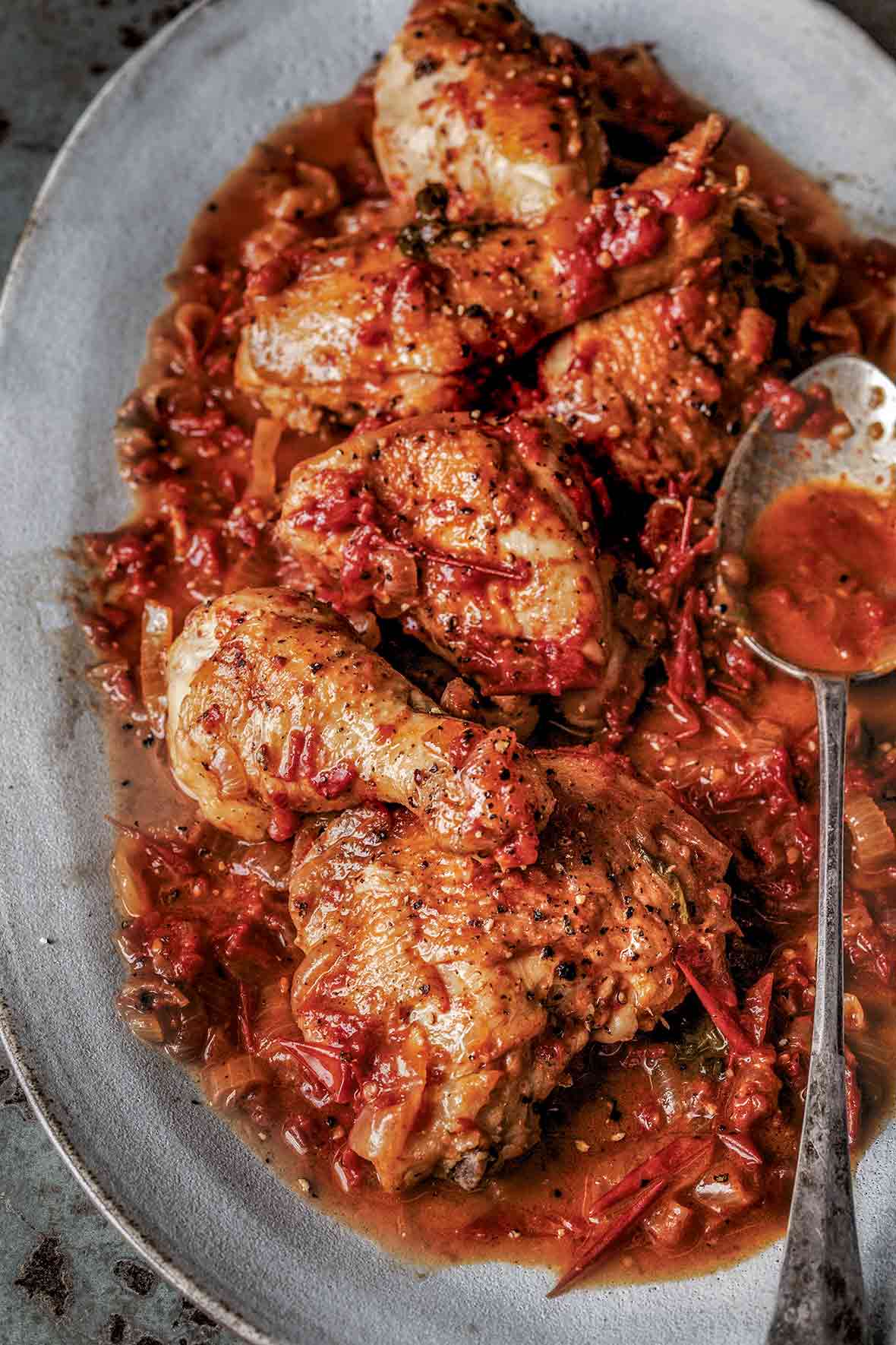 Italian Style Braised Chicken In Wine