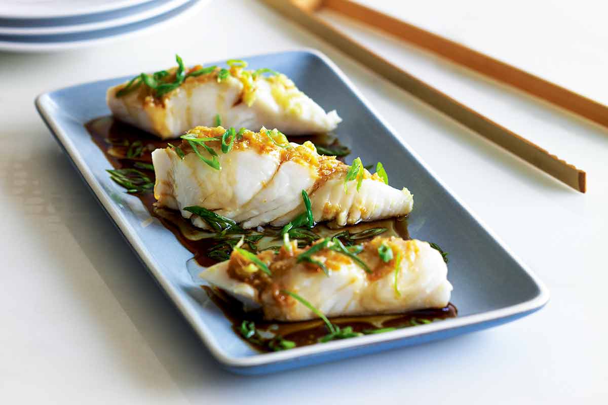 Steamed Halibut With Ginger Recipe | Leite's Culinaria