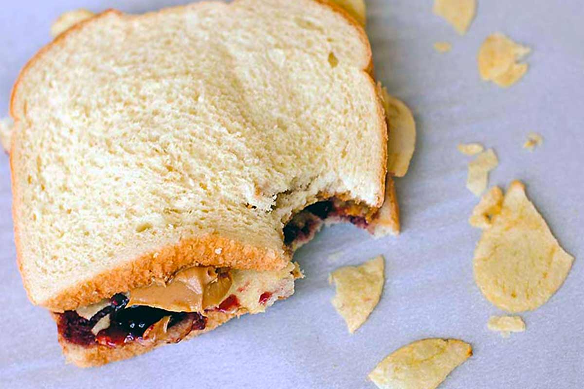 Peanut Butter, Jelly, and Potato Chip Sandwich Recipe | Leite's Culinaria