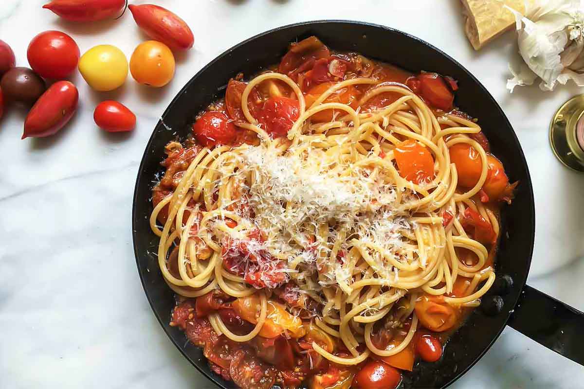 Summer Tomato Pasta Recipe Leite S Culinaria