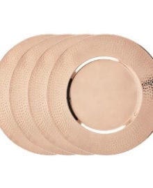 Dutch International Copper Charger Plates