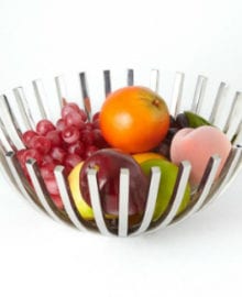 Beam Stainless Steel Basket filled with fruit.