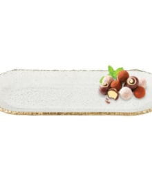 Oval Mouth Blown Glass Platter