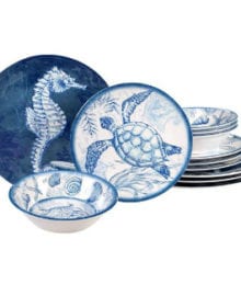 Oceanic 12 Piece Dinnerware Set