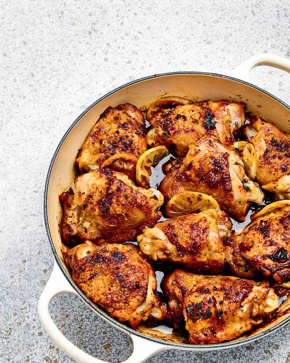 Roast Lemon Chicken Thighs Recipe | Leite's Culinaria